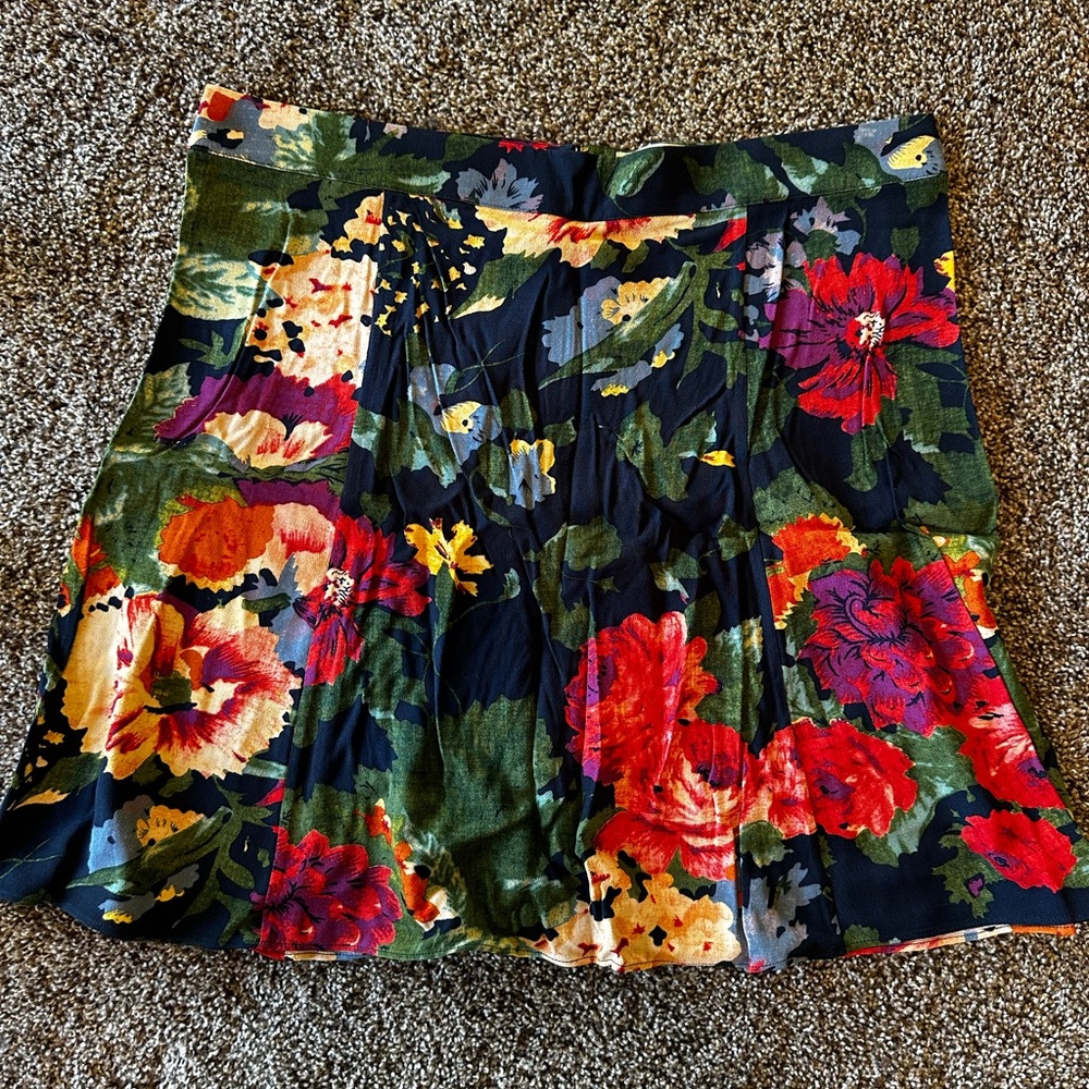 Sezane Floral Skirt - Multicolor